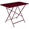 Table pliante en acier coloris cerise noire Bistro Fermob - 97 x 57 x 74 cm