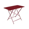 Table pliante en acier coloris piment Bistro Fermob - 97 x 57 x 74 cm
