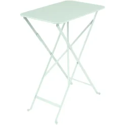 Table pliante rectangulaire en acier coloris menthe glaciale Fermob Bistro - 37 x 57 x 74 cm