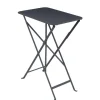 Table rectangulaire pliante en acier coloris carbone Bistro Fermob - 57 x 37 cm