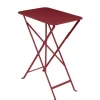 Table rectangulaire pliante en acier coloris piment Bistro Fermob - 57 x 37 cm