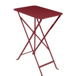 Table rectangulaire pliante en acier coloris piment Bistro Fermob - 57 x 37 cm