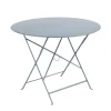 Table ronde pliante Bistro Fermob en acier coloris gris orage Ø 96 cm