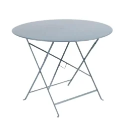 Table ronde pliante Bistro Fermob en acier coloris gris orage Ø 96 cm