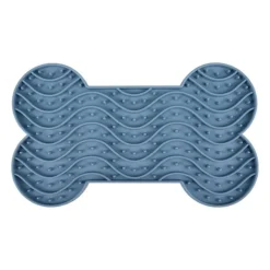 Tapis à lécher avec ventouses coloris bleu yummee