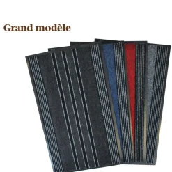 Tapis absorbant 2 en 1 coloris multicolore Liseré Vert - 60 x 91 cm