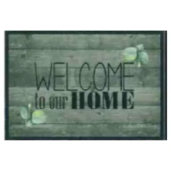 Tapis absorbant intérieur Sweetsol imprimé Welcome plancher - 60 x 40 cm