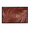 Tapis absorbant intérieur Sweetsol imprimé Fougères terra cotta - 60 x 40 cm