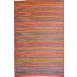 Tapis Cancun multi en polypropylène recyclé Fab Hab - 90 x 150 cm
