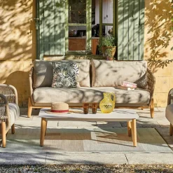 Tapis d'extérieur en polypropylène recyclé multicolore Doux - 180 x 120 cm