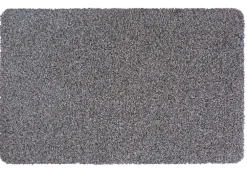Tapis grattoir en tissu polypropylène gris Sweetsol Teresa chocolat - 80 x 50 cm