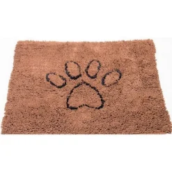 Tapis marron à motif pattes L - 88 x 66 cm
