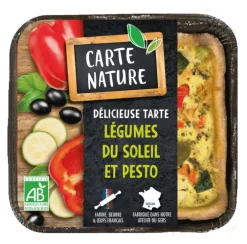 Tarte aux légumes du soleil et pesto Carte Nature - 190g