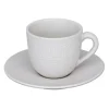 Tasse à café Vesuvio coloris blanc en grès - Ø 7 cm