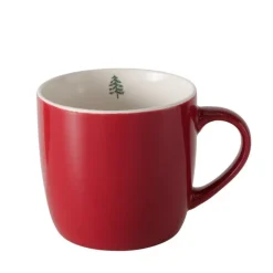 Tasse jumbo rouge en céramique Anina - Ø 9,5 x 9 cm