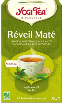 Tea réveil maté bio Yogi Tea - 17 sachets