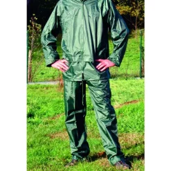 Tenue de pluie verte Instant nature Averse - Taille L