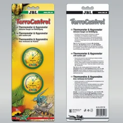 Terra control noir avec thermomètre et hygromètre