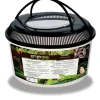 Terrarium en plastique coloris noir Reptile Planet Repti Box Round - 30 x 19 cm