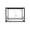 Terrarium pour reptile coloris noir en aluminium Reptile Planet Élégance – 45 x 30 x 30 cm