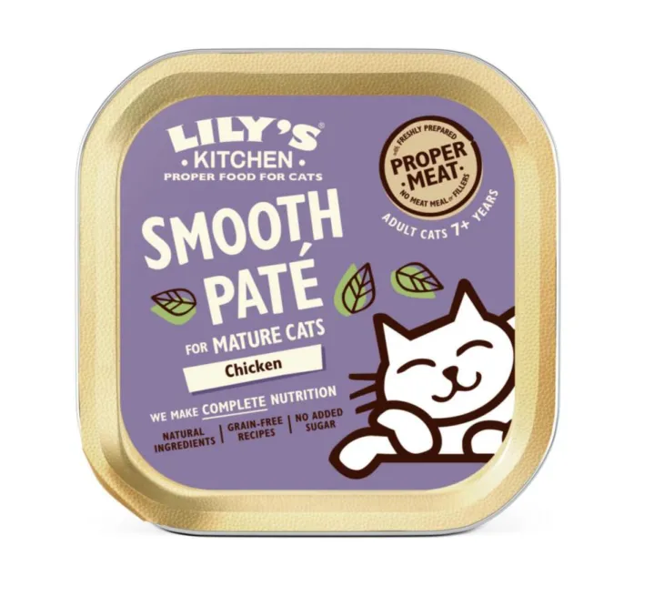 Terrine au poulet pour chat mature Lily’s Kitchen - 85 g