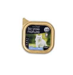 Terrine pour chat stérilisé au saumon et légumes Sa vraie nature - 100 g