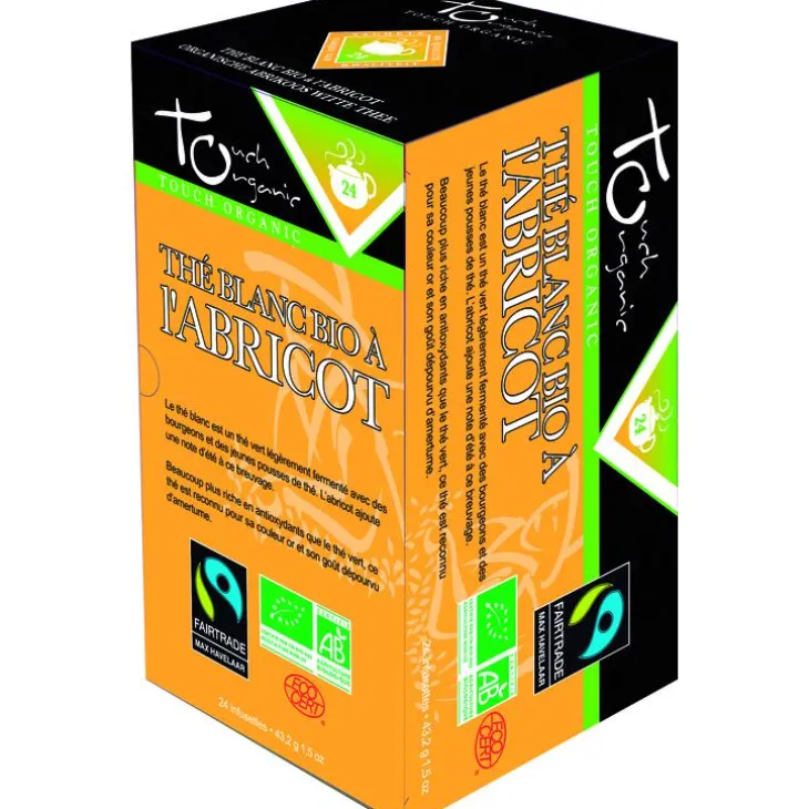 Thé blanc à l’abricot bio – 24 infusettes