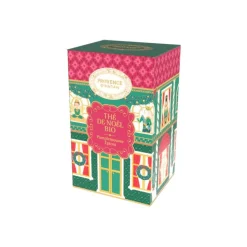 Thé de Noël bio Provence d'Antan - 32,4 g dans une boîte ronde avec couvercle