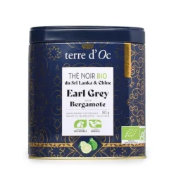 Thé noir Earl Grey bio Terre d’Oc – 80 g