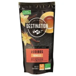 Thé rouge rooibos vanille équitable Destination – 100 g