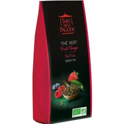 Thé vert bio aux fruits rouges - sachet de 100 g