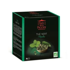 Thé vert Menthe bio Thés de la Pagode - 40 g / 20 infusettes