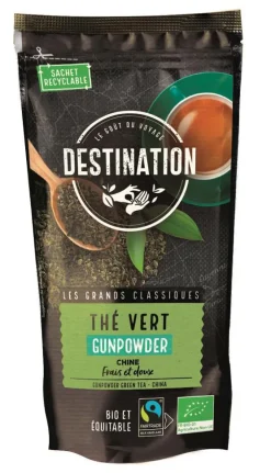 Thé vert nature gunpowder Destination - 100 g