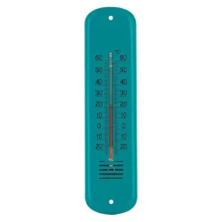 Thermomètre extérieur en métal bleu Instant Nature 10030 - 19 cm