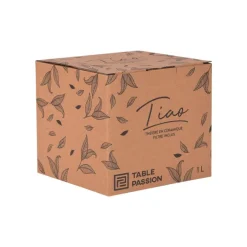 Théière avec filtre en grès noir Tiao - 1 L