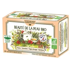 Tisane beauté de la peau bio en boite de 32 g