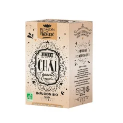 Tisane plaisir chai cannelle gingembre bio Romon Nature - 28,8 g
