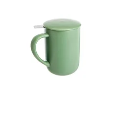 Tisanière avec filtre en grès vert amande Uno - 0,47 L
