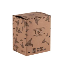 Tisanière avec filtre en grès vert amande Uno - 0,47 L