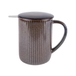 Tisanière en grès noir Tiao - 0,47 L