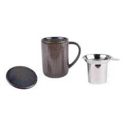Tisanière en grès noir Tiao - 0,47 L