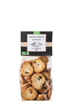 Toasts bio olives noires Chanteracoise - 140 g
