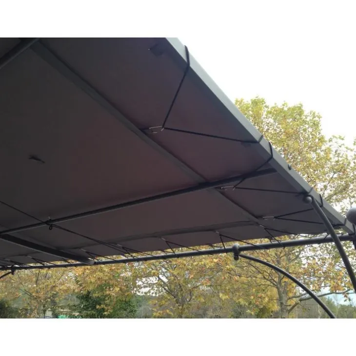 Toile d'ombrelle universelle pour tonnelle coloris taupe Couleurs du monde - 3 x 4 m