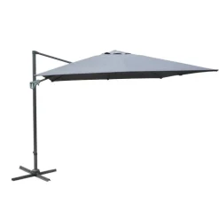 Toile pour parasol déporté coloris gris - 3 x 4 m