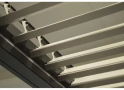 Tonnelle bioclimatique, lames motorisées, PROLOISIRS Zéphir - 6x4m en aluminium