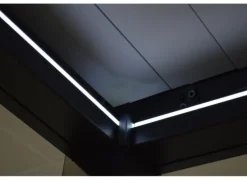 Tonnelle bioclimatique, lames motorisées, PROLOISIRS Zéphir - 6x4m en aluminium