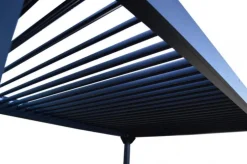 Tonnelle bioclimatique 3x4m, lames orientables, aluminium - PROLOISIRS Zéphir - Gris