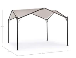 Tonnelle DOME -en acier BIZZOTTO - 3.5m x 3.5m