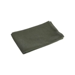 Torchon en coton vert nid d’abeille - 50 x 70 cm