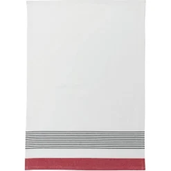 Torchon recyclé Mattia coloris rouge - 50 x 70 cm